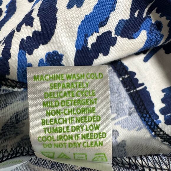 Lilly Pulitzer Cori Dress with Flamingos White and Blue Large Prima Cotton - Picture 7 of 9